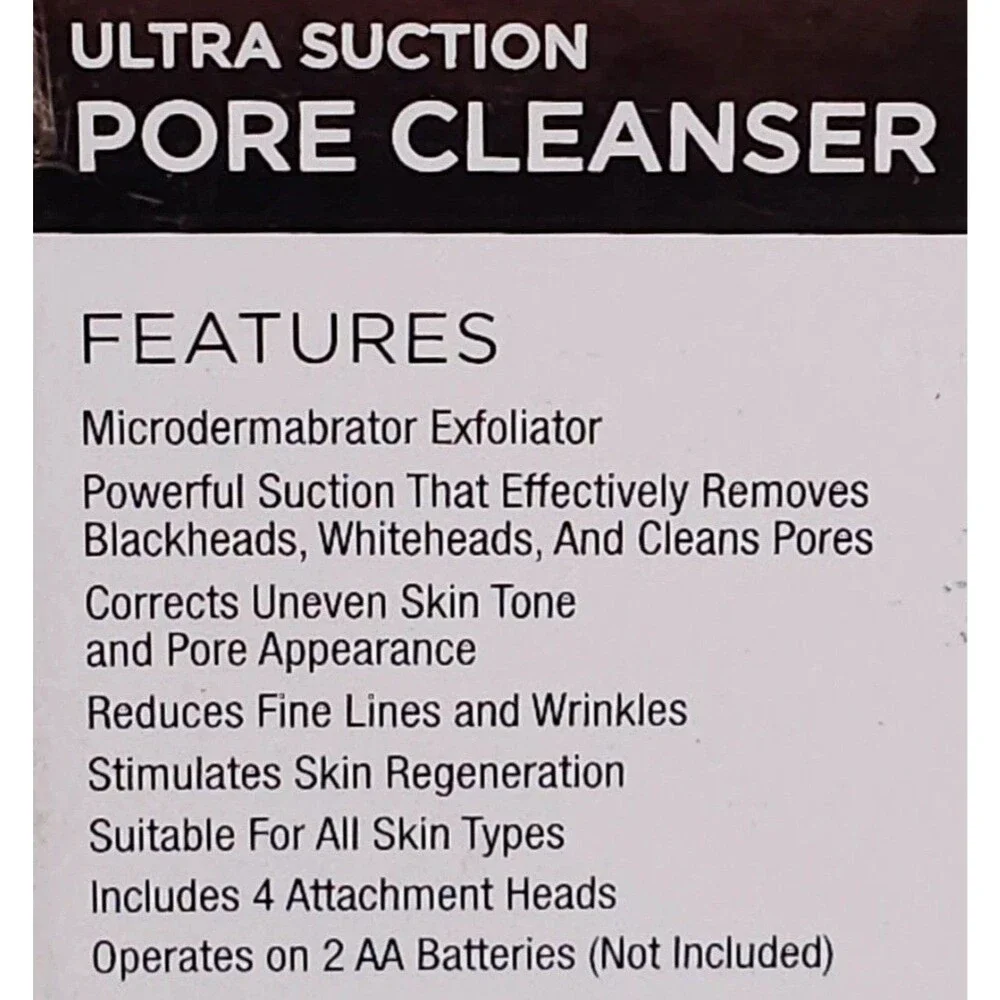 Vivitar Rose Gold Ultra Suction Facial Pore Cleanser Exfoliator Acne Blackheads
